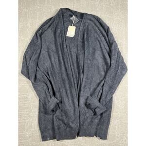 Barefoot Dreams Cozy Chic Lite Coastline Cardiga Indigo NWT Sz 3XL
